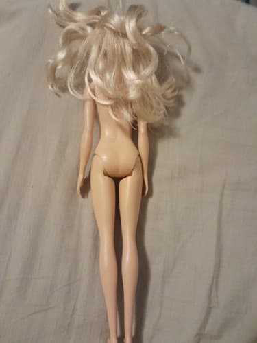 Barbie Nude Doll Blonde Hair, Blue Eyes Body 2015 Head 2013 Straight Arms & Legs - Thumbnail 4