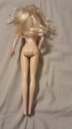 Barbie 2013 Body 2015 Head Nude Doll Blonde Hair, Blue Eyes Bent Arm Flat Feet - Thumbnail 5