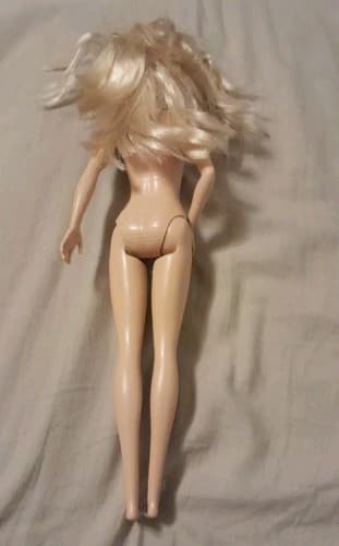 Barbie 2013 Body 2015 Head Nude Doll Blonde Hair, Blue Eyes Bent Arm Flat Feet - Thumbnail 6