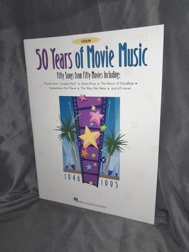 50 Years of Movie Music Violin Music Practice Workbook (1999, Trade Paperback) - Image 1