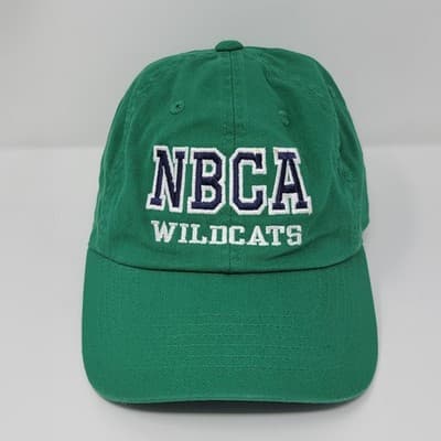FAN THREAD NBCA WILDCATS Baseball Cap Mens One Size Green Embroidered Adjustable - Image 1