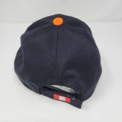PERU National Team Baseball Cap Mens Black Orange Embroidered Logo Adjustable - Thumbnail 5