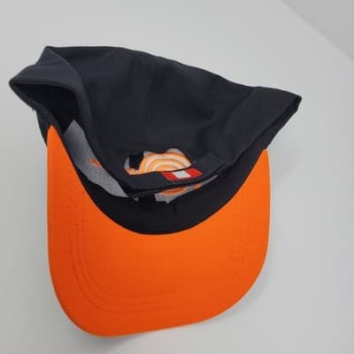 PERU National Team Baseball Cap Mens Black Orange Embroidered Logo Adjustable - Thumbnail 9