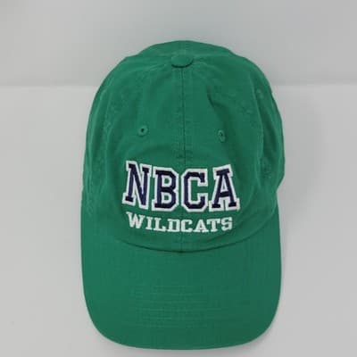 FAN THREAD NBCA WILDCATS Baseball Cap Mens One Size Green Embroidered Adjustable - Thumbnail 2