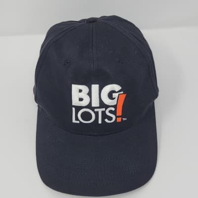BIG LOTS Logo Baseball Cap One Size Black Adjustable Embroidered - Thumbnail 2