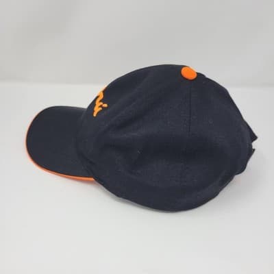 PERU National Team Baseball Cap Mens Black Orange Embroidered Logo Adjustable - Thumbnail 7