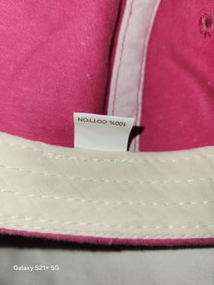 Norway Norge Flag Slideback Cap Hat Pink Adjustable Patriotic Cotton Distressed - Thumbnail 8