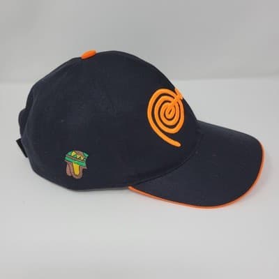PERU National Team Baseball Cap Mens Black Orange Embroidered Logo Adjustable - Thumbnail 3