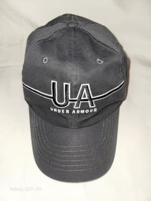UA Under Armour Women Team Training Graphic Cap Adjustable Baseball Hat Jet Gray - Image 1