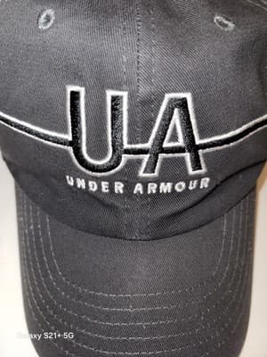 UA Under Armour Women Team Training Graphic Cap Adjustable Baseball Hat Jet Gray - Thumbnail 2