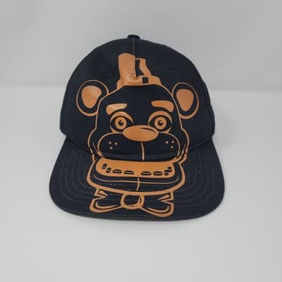Five Nights at Freddy's FNAF Fazbear Snapback Hat Youth OSFM Black & Brown - Thumbnail 2