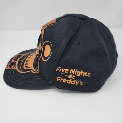 Five Nights at Freddy's FNAF Fazbear Snapback Hat Youth OSFM Black & Brown - Thumbnail 5