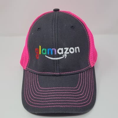 Amazon Trucker Cap: Blue with Off-White Mesh - Image 1