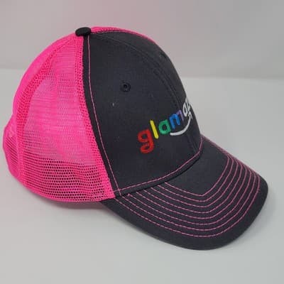 Amazon Trucker Cap: Blue with Off-White Mesh - Thumbnail 4