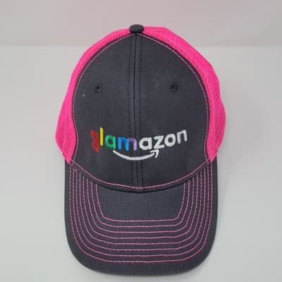 Amazon Trucker Cap: Blue with Off-White Mesh - Thumbnail 3