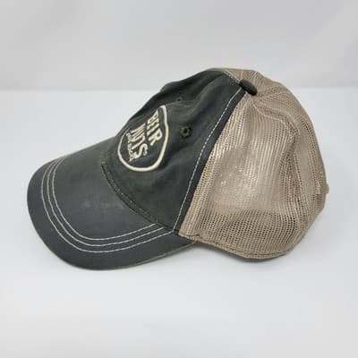 Beer Nuts Snapback Mesh Back Trucker Hat Gray OSFA Colorblock 6 Panel - Thumbnail 6