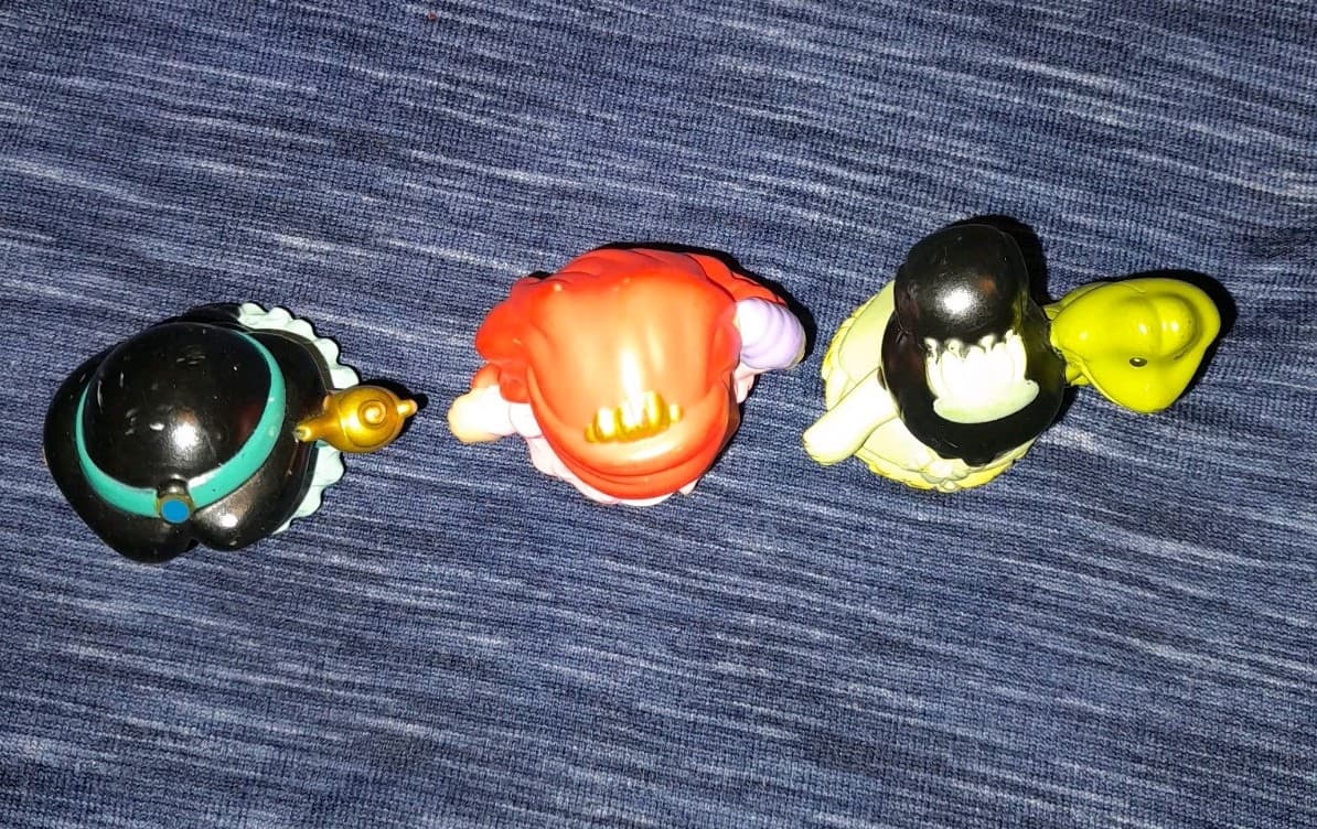 Fisher Price Little People Disney 3x PRINCESS' JASMINE LAMP ARIEL & TIANA FROG - Thumbnail 2