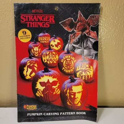 Netflix Stranger Things Pumpkin Masters Pumpkin Carving Pattern Book - Image 1