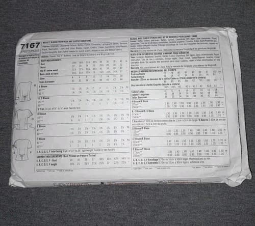 Simplicity 7167 Blouse Sleeve Variations Misses Sz 4-10 Sewing Pattern CUT to 10 - Thumbnail 2