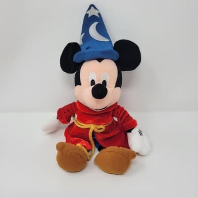Mickey Mouse The Disney Store 11" Fantasia Sorcerer Plush Bean Bag 2000 - Thumbnail 2