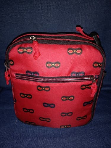 Cat & Jack™ 9.5" Lunch Bag Covered With Mask Red & Black Insulated Tote NWT - Image 1