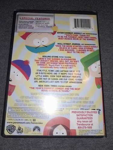 South Park: Bigger, Longer & Uncut (DVD, 1999) - Thumbnail 3