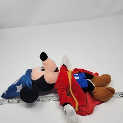 Mickey Mouse The Disney Store 11" Fantasia Sorcerer Plush Bean Bag 2000 - Thumbnail 13