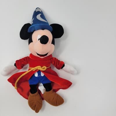 Mickey Mouse The Disney Store 11" Fantasia Sorcerer Plush Bean Bag 2000 - Thumbnail 12
