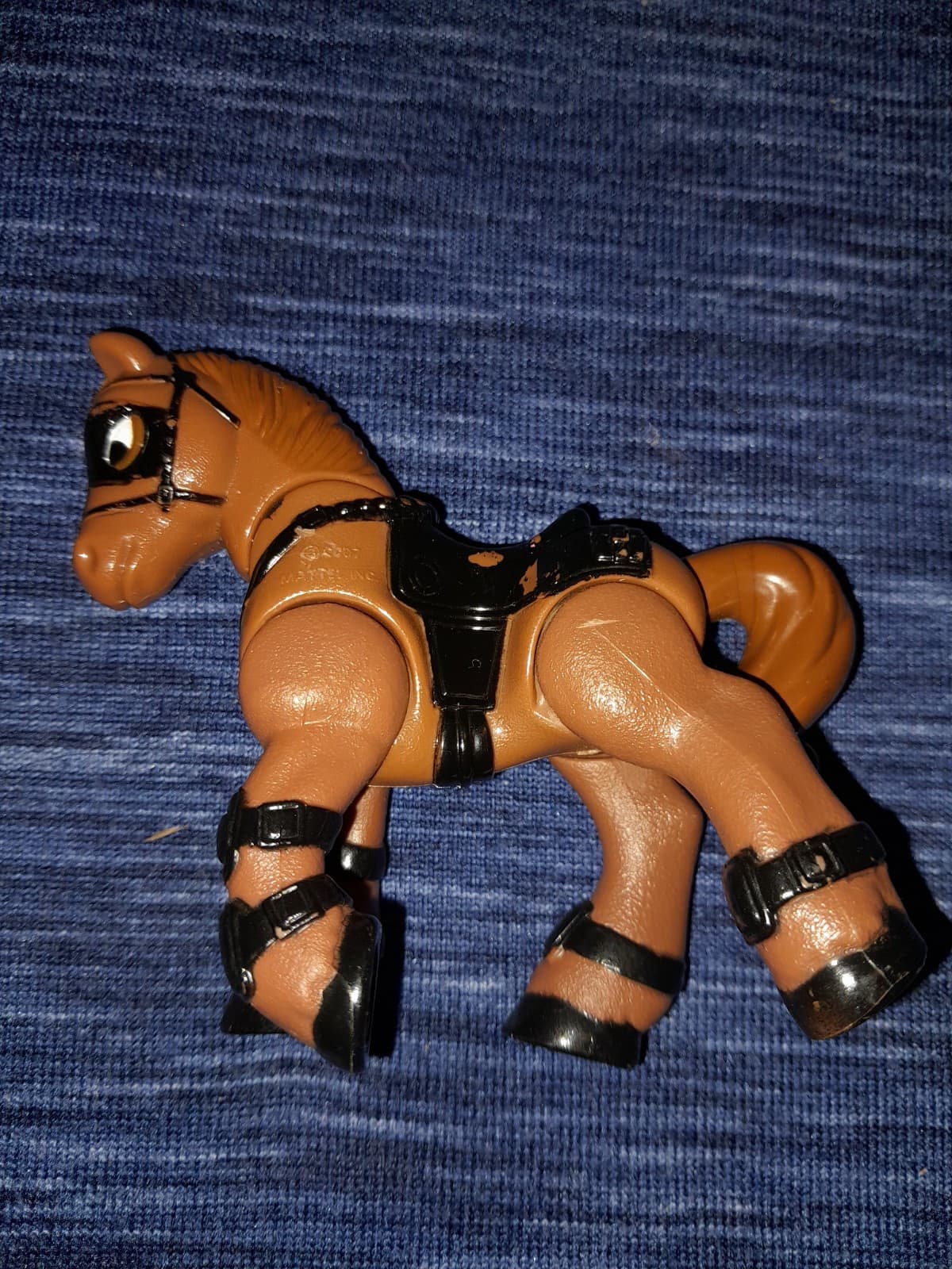 Fisher Price Imaginext Horse Brown & Black 4 Inches Action Figure Toy - Image 1