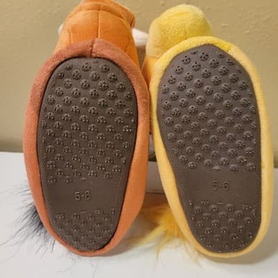 Disney Lion King Slippers Simba & Pumbaa Plush 3D Toddler Size 5/6 w/ Timon Logo - Thumbnail 6