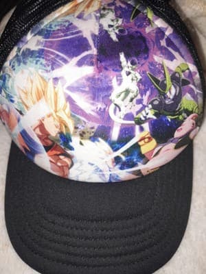 Dragon Ball Z Trucker Style Hat Mesh SnapBack Super Saiyan Goku Majin Bu Cell - Image 1