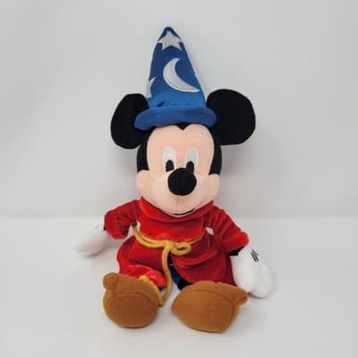 Mickey Mouse The Disney Store 11" Fantasia Sorcerer Plush Bean Bag 2000 - Image 1