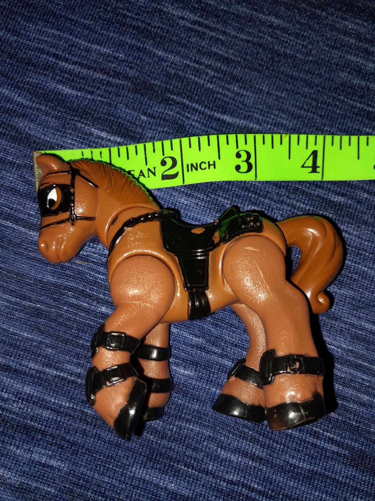 Fisher Price Imaginext Horse Brown & Black 4 Inches Action Figure Toy - Thumbnail 5