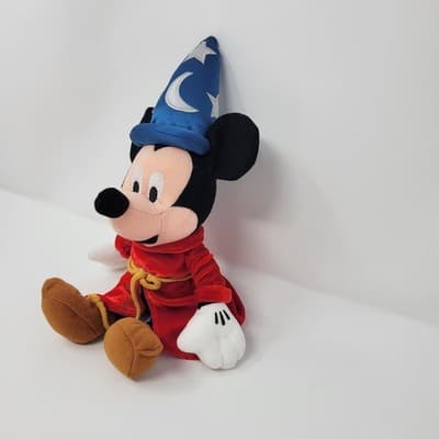 Mickey Mouse The Disney Store 11" Fantasia Sorcerer Plush Bean Bag 2000 - Thumbnail 4