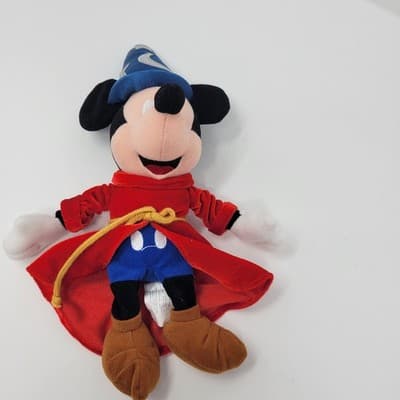 Mickey Mouse The Disney Store 11" Fantasia Sorcerer Plush Bean Bag 2000 - Thumbnail 11