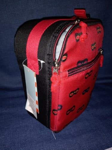 Cat & Jack™ 9.5" Lunch Bag Covered With Mask Red & Black Insulated Tote NWT - Thumbnail 4