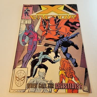 X-Factor #43 1989 Marvel Comics VF- Comic Book Direct Edition - Thumbnail 2