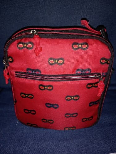Cat & Jack™ 9.5" Lunch Bag Covered With Mask Red & Black Insulated Tote NWT - Thumbnail 2