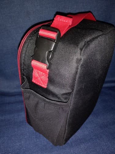 Cat & Jack™ 9.5" Lunch Bag Covered With Mask Red & Black Insulated Tote NWT - Thumbnail 3