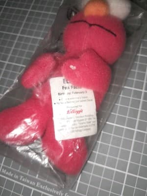 Kelloggs Sesame Street Elmo Mini Bean - 1999 - New and Sealed - Thumbnail 4
