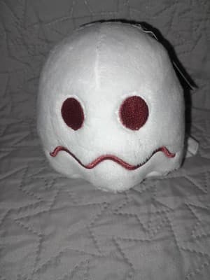 Ms. Pac-Man 5" White Pellet Ghost Licensed Plush Pacman Toy Factory Bandai Namco - Image 1