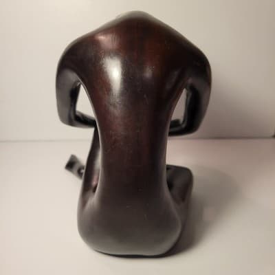 Abstract Seated Woman Sculpture Bronze Finish Polystone Resin Figurine 10 Statue - Thumbnail 8