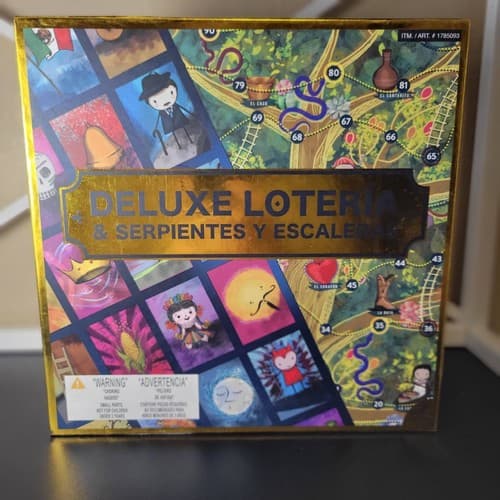 Deluxe Loteria & Serpientes Y Escaleras Board Game Like Bingo / Snakes & Ladders - Image 1