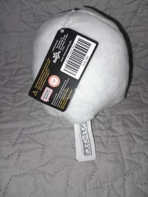 Ms. Pac-Man 5" White Pellet Ghost Licensed Plush Pacman Toy Factory Bandai Namco - Thumbnail 2