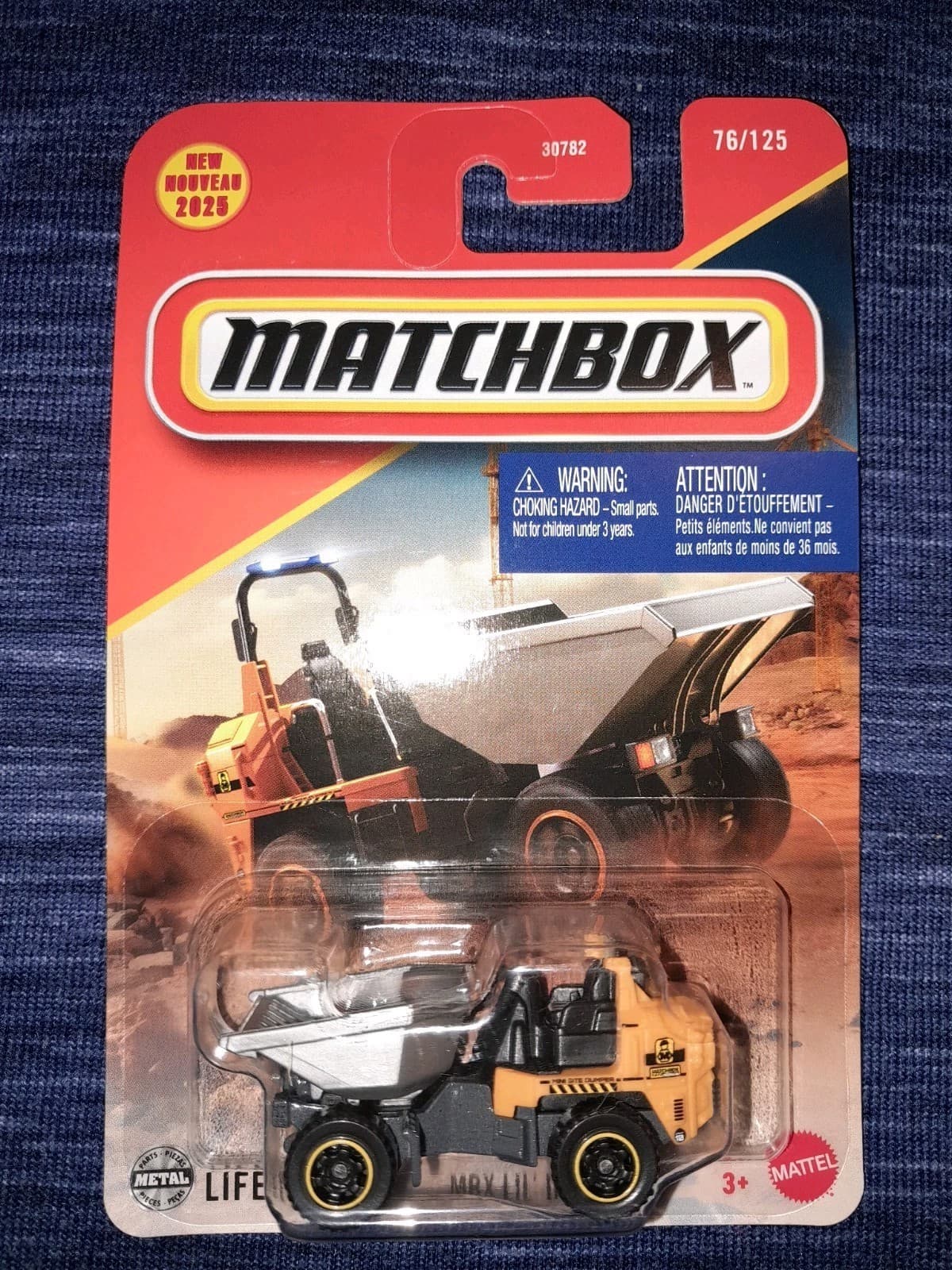 Matchbox MBX LIL Dumper Yellow #76 Mainline 2025 - Thumbnail 2