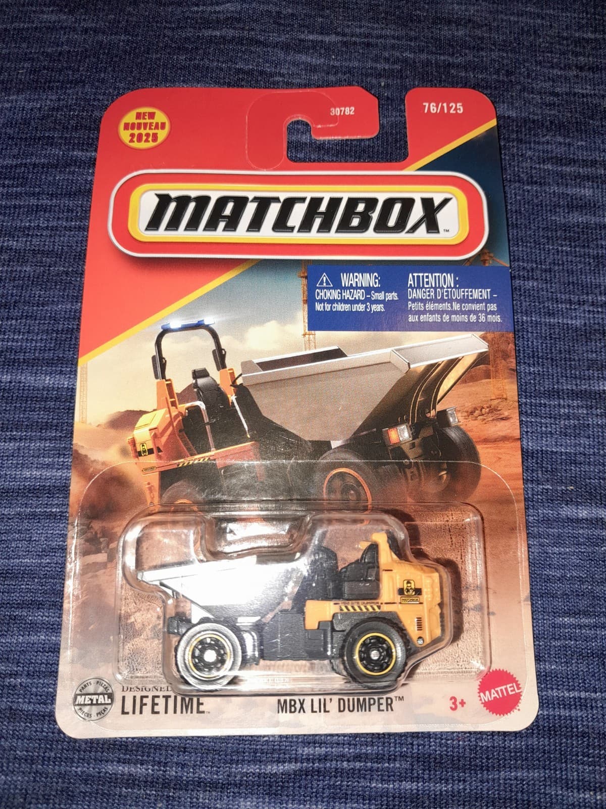 Matchbox MBX LIL Dumper Yellow #76 Mainline 2025 - Image 1