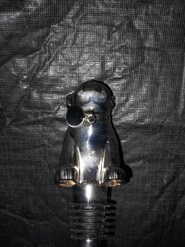 Stainless Steel Rubber BULLDOG Wine Stopper w/ Dog Tag from Pottery Barn - Thumbnail 5