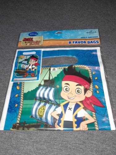 Disney Jake and the Never Land Pirates Party Supplies Treat favor Bags 8 ct - Image 1