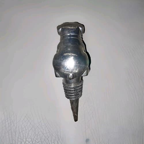 Stainless Steel Rubber BULLDOG Wine Stopper w/ Dog Tag from Pottery Barn - Thumbnail 6