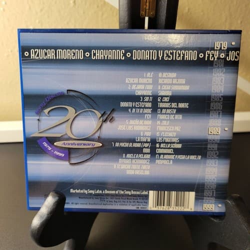 Sony Discos CD 20th Anniversary Music Compilation Various Latin Artist 1979-1999 - Thumbnail 4
